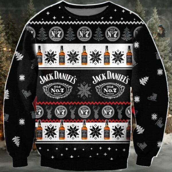 Jack Daniel Christmas Ugly Sweater