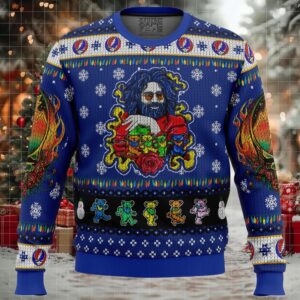 Jerry Garcia Grateful Dead Ugly Christmas Sweater