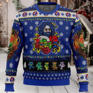Jerry Garcia Grateful Dead Ugly Christmas Sweater