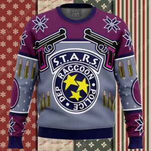 Jill Valentine Seasons Blasing DBD Ugly Christmas Sweater