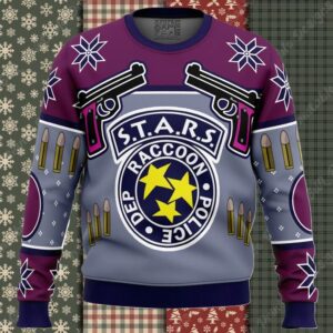 Jill Valentine Seasons Blasing DBD Ugly Christmas Sweater