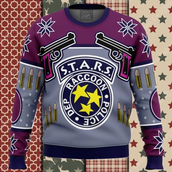 Jill Valentine Seasons Blasing DBD Ugly Christmas Sweater
