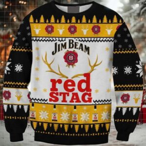 Jim Beam Reindeer Ugly Sweater