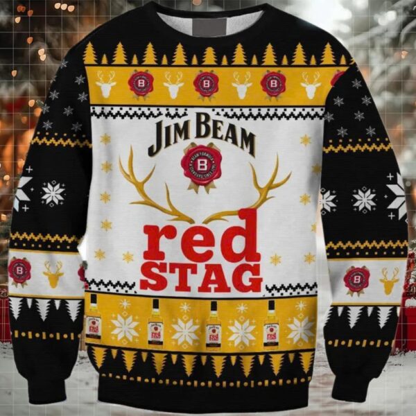 Jim Beam Reindeer Ugly Sweater