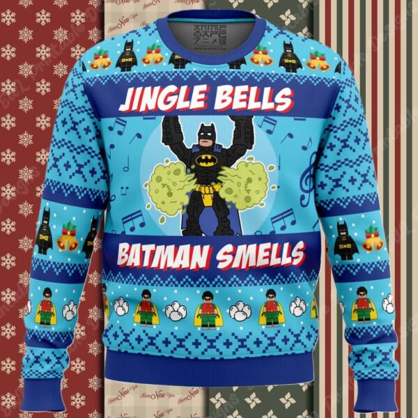 Jingle Bells Batman Smells DC Comics Ugly Christmas Sweater