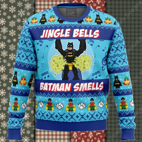 Jingle Bells Batman Smells DC Comics Ugly Christmas Sweater