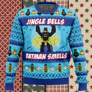 Jingle Bells Batman Smells DC Comics Ugly Christmas Sweater