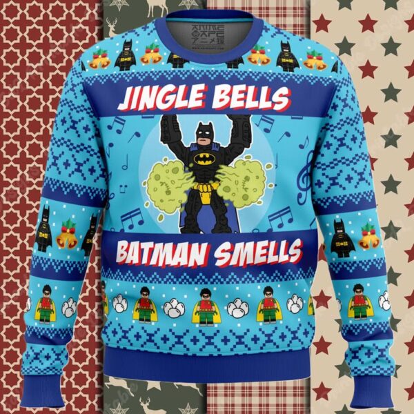 Jingle Bells Batman Smells DC Comics Ugly Christmas Sweater