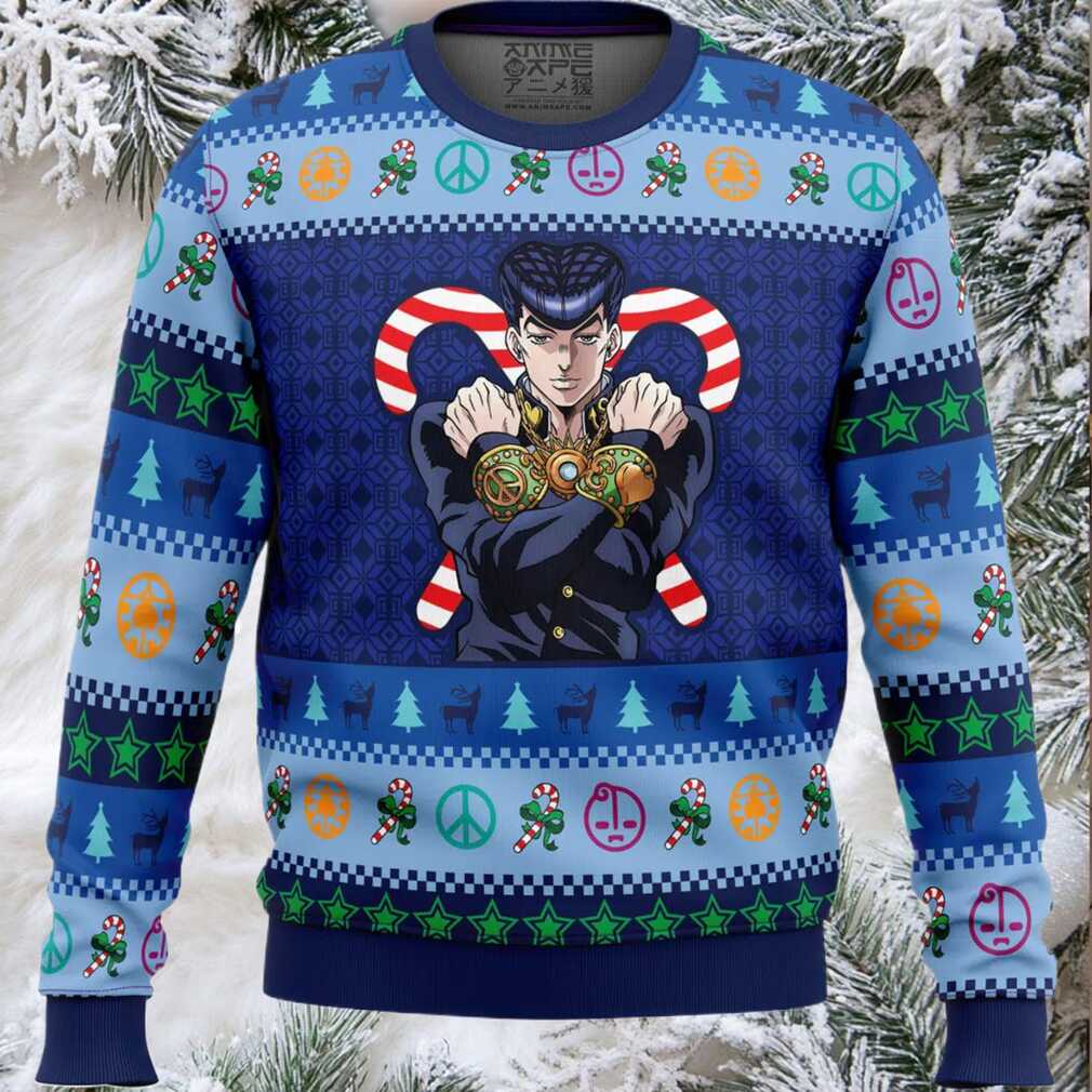 Josuke Higashikata Jojo's Bizarre Adventure Ugly Christmas Sweater