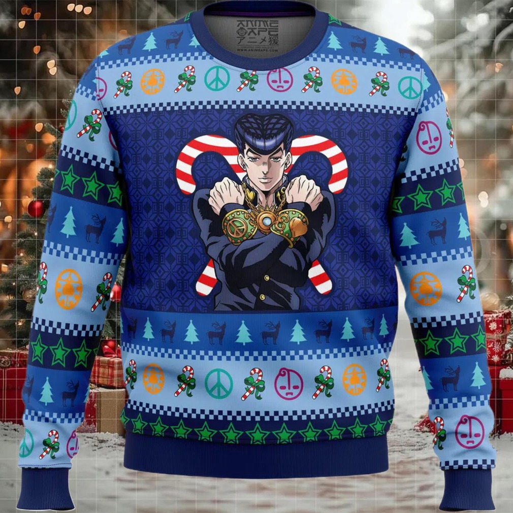 Josuke Higashikata Jojo's Bizarre Adventure Ugly Christmas Sweater