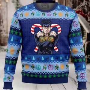 Josuke Higashikata Jojo's Bizarre Adventure Ugly Christmas Sweater