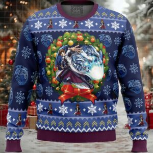 Kaiba Blue Eyes White Dragon Christmas Yugioh Ugly Christmas Sweater
