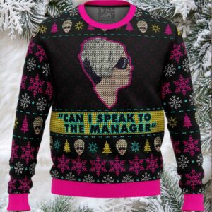 Karen Talks to Manager Meme Ugly Christmas Sweater