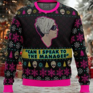 Karen Talks to Manager Meme Ugly Christmas Sweater