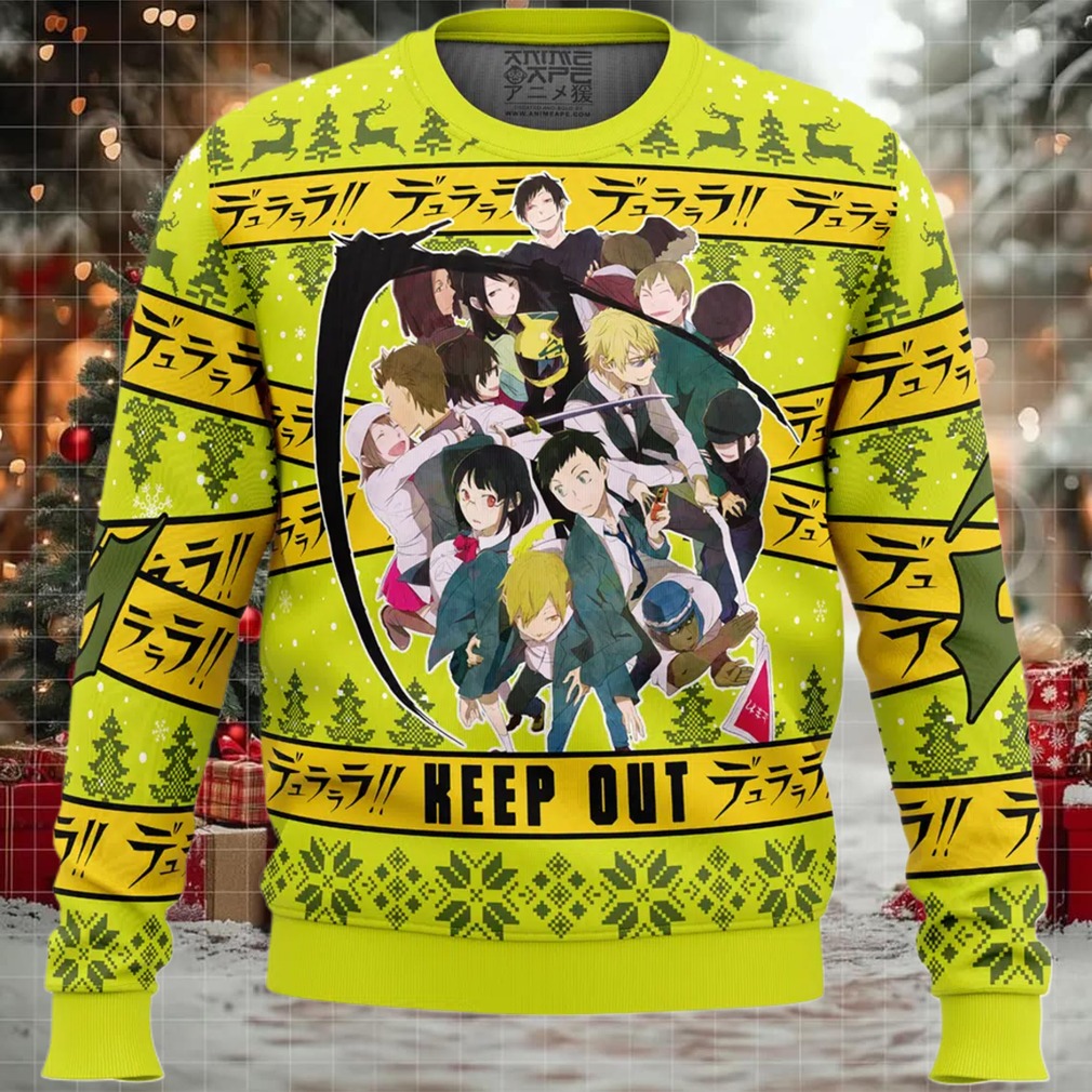 Keep Out Durarara!! Ugly Christmas Sweater Keep Out Durarara!! Ugly Christmas Sweater