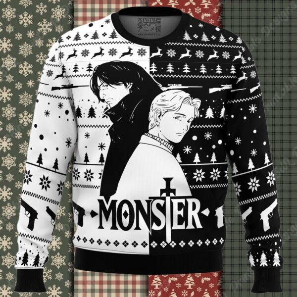 Kenzou And Johan Monster Ugly Christmas Sweater
