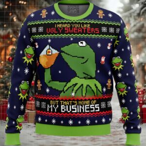 Kermit the Frog Ugly Christmas Sweater