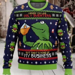 Kermit the Frog Ugly Christmas Sweater