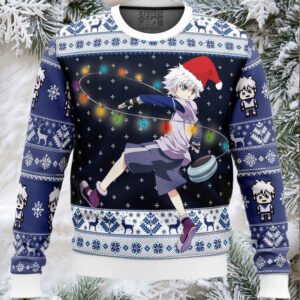 Killua Zoldyck v2 Hunter X Hunter Ugly Christmas Sweater