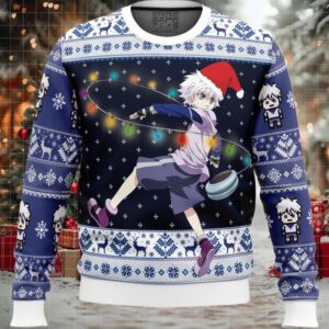 Killua Zoldyck v2 Hunter X Hunter Ugly Christmas Sweater