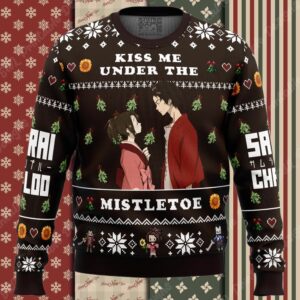Kiss Me Under The Mistletoe Samurai Champloo Ugly Christmas Sweater