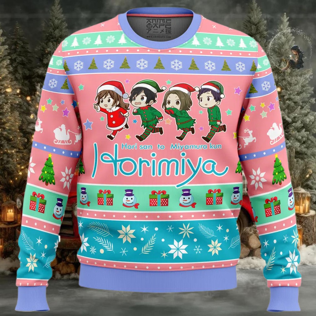 Kyouko And Friends Horimiya Ugly Christmas Sweater