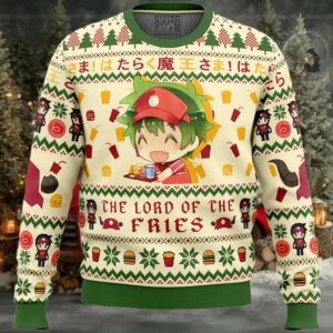 Lord of the Fries The Devil Is A Part Timer Ugly Christmas Sweater