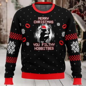 Lord of the Rings Filthy Hobitses Ugly Christmas Sweater