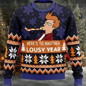 Lousy Year Futurama Ugly Christmas Sweater
