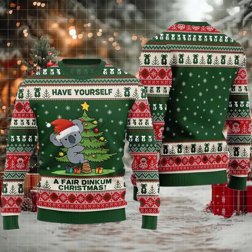 2025 Koala Have Yourself A Fair Dinkum Christmas Ugly Sweater