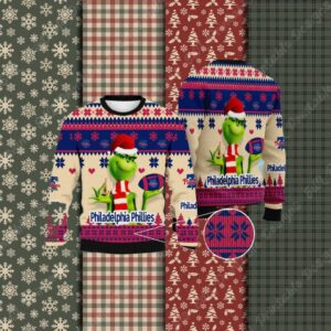 MLB Grinch Philadelphia Phillies Ugly Christmas