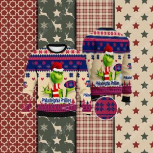 MLB Grinch Philadelphia Phillies Ugly Christmas