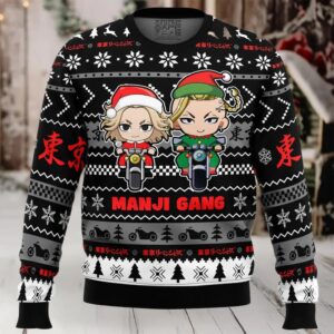 Manji Gang Tokyo Revengers Ugly Christmas Sweater