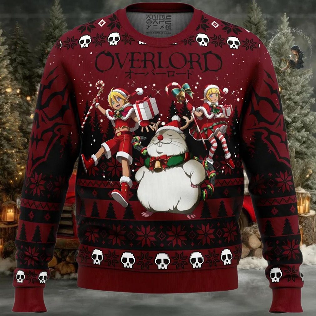 Mare Bello x Aura Bella x Hamsuke Overlord Ugly Christmas Sweater Mare Bello x Aura Bella x Hamsuke Overlord Ugly Christmas Sweater