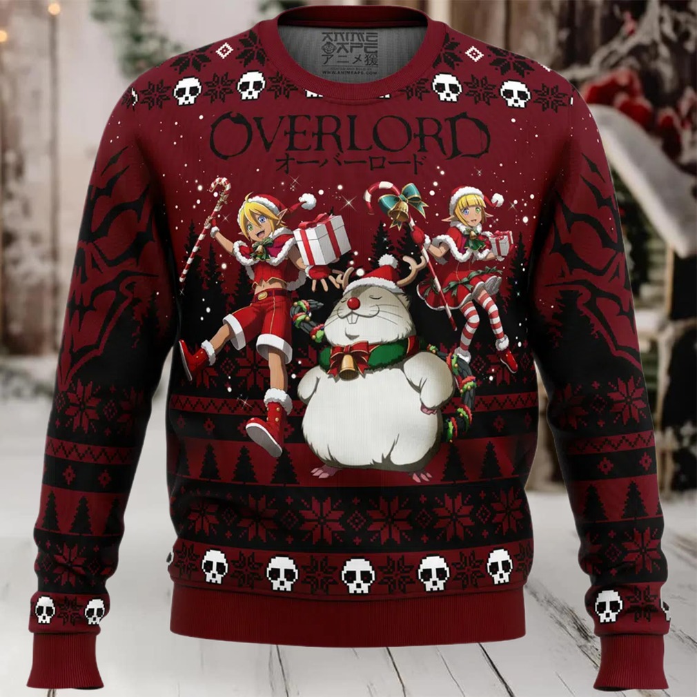 Mare Bello x Aura Bella x Hamsuke Overlord Ugly Christmas Sweater Mare Bello x Aura Bella x Hamsuke Overlord Ugly Christmas Sweater