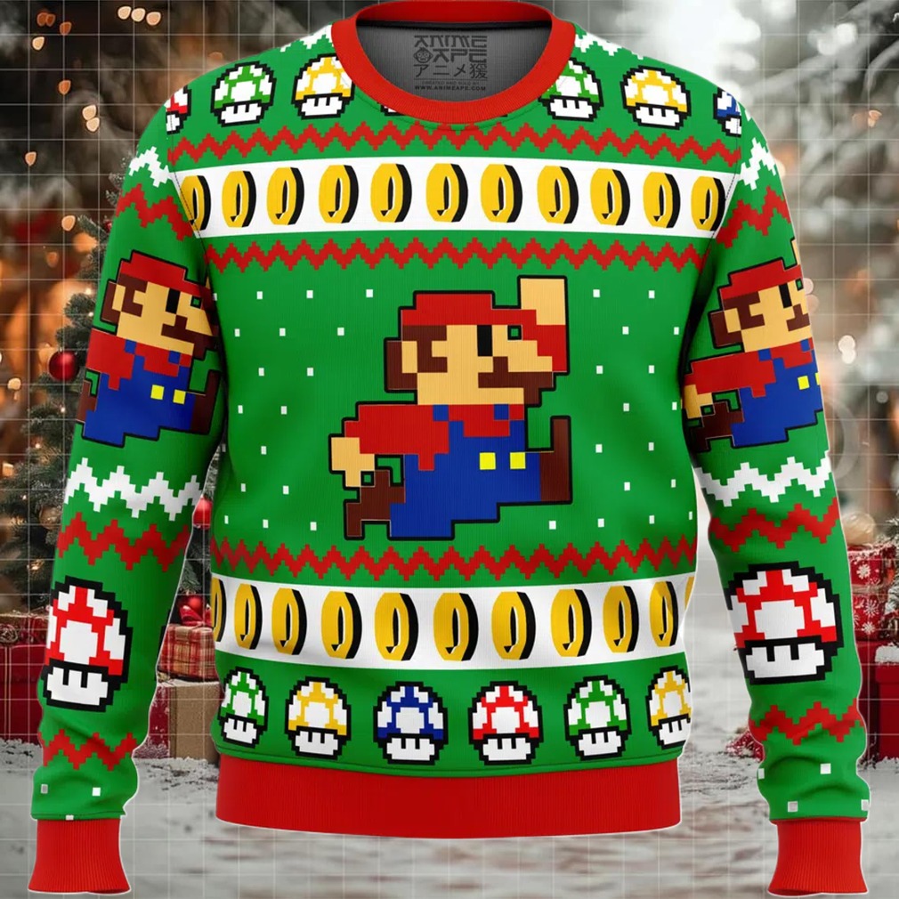 Mario Bros Jump Ugly Christmas Sweater