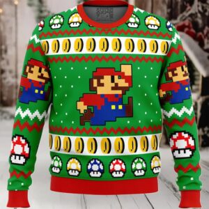 Mario Bros Jump Ugly Christmas Sweater