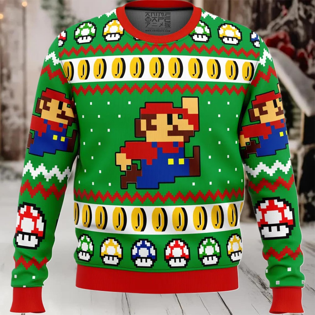 Mario Bros Jump Ugly Christmas Sweater Mario Bros Jump Ugly Christmas Sweater