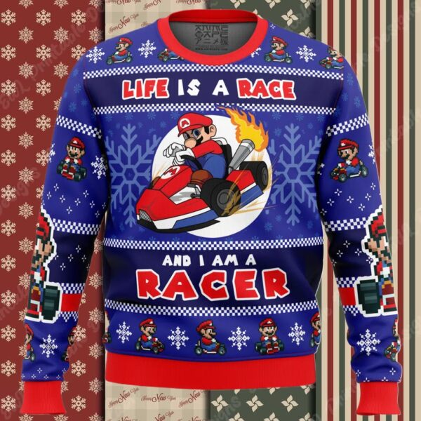 Mario Kart Racer Super Mario Bros. Ugly Christmas Sweater