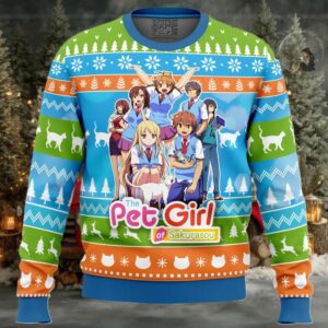 Mashiro and Friends The Pet Girl of Sakurasou Ugly Christmas Sweater