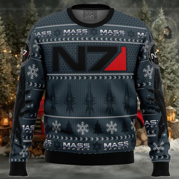 Mass Effect N7 Ugly Christmas Sweater