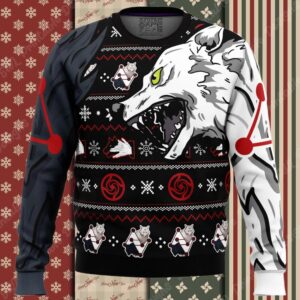 Megumi Divine Dogs Jujutsu Kaisen Ugly Christmas Sweater