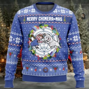 Merry Chimera mas Fullmetal Alchemist Christmas Sweater