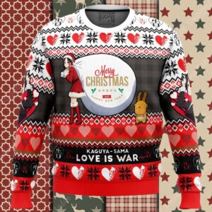 Merry Christmas And Happy New Year Kaguya Sama Love Is War Ugly Christmas Sweater