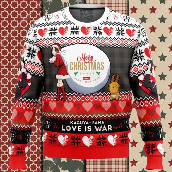 Merry Christmas And Happy New Year Kaguya Sama Love Is War Ugly Christmas Sweater
