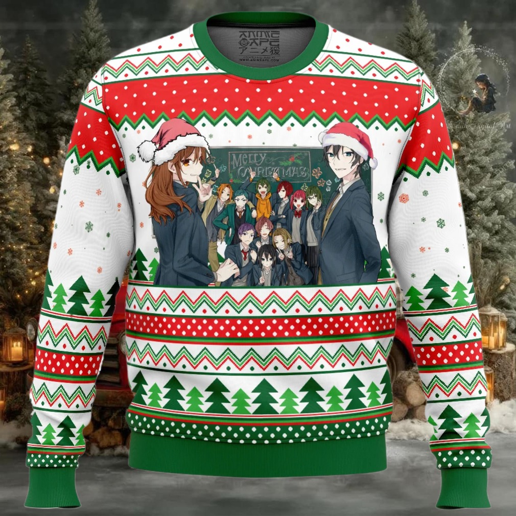 Merry Christmas Horimiya Ugly Christmas Sweater Image 2