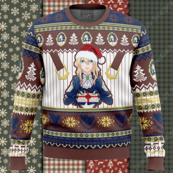 Merry Christmas Violet Evergarden Ugly Christmas Sweater