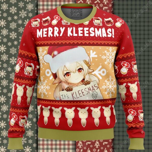 Merry Kleesmas Klee Genshin Impact Ugly Christmas Sweater