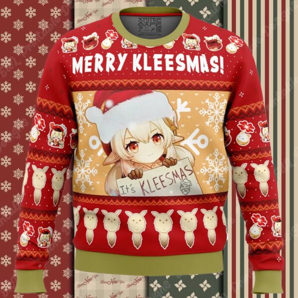 Merry Kleesmas Klee Genshin Impact Ugly Christmas Sweater