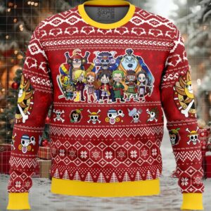 Merry Mugiwara Pirates One Piece Ugly Christmas Sweater
